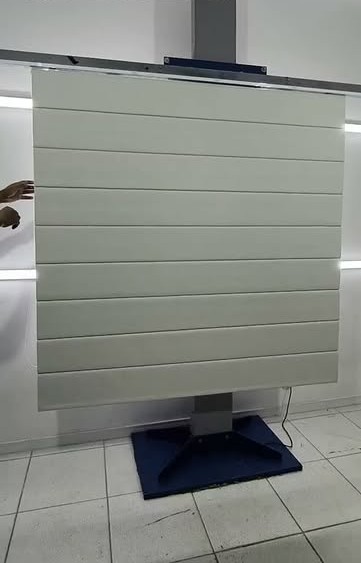 Cortina romana em exposição na Cortinas Nordeste